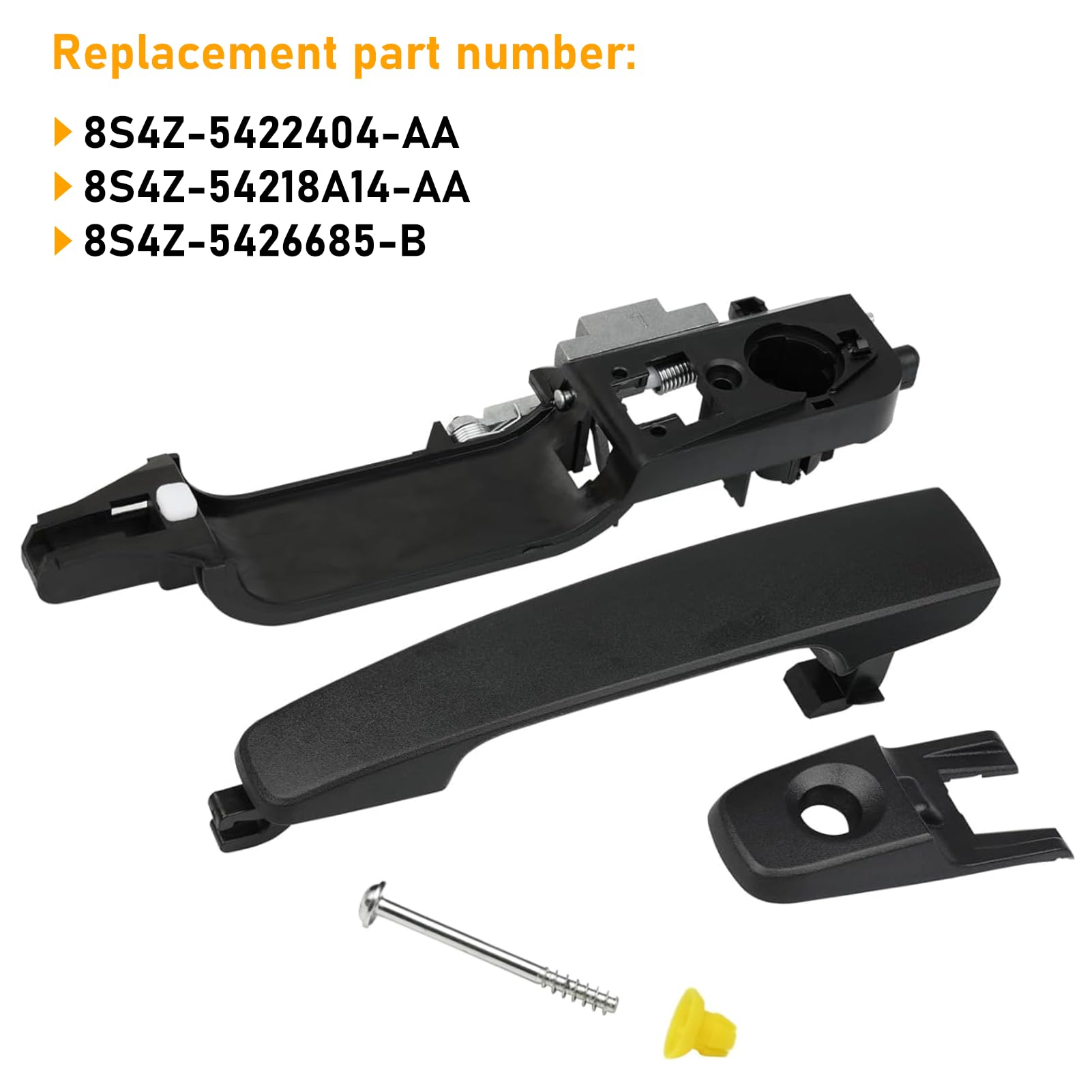 Moonlinks handle next to ruler showing accurate OEM-style dimensions for perfect fit
