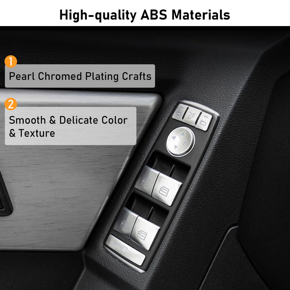Moonlinks on rear passenger switches showing consistent styling