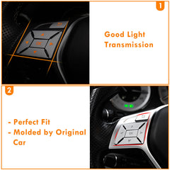 Moonlinks button set next to ruler showing precise fit dimensions
