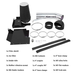 MOOSUN welded steel heat shield detail protecting intake from engine heat