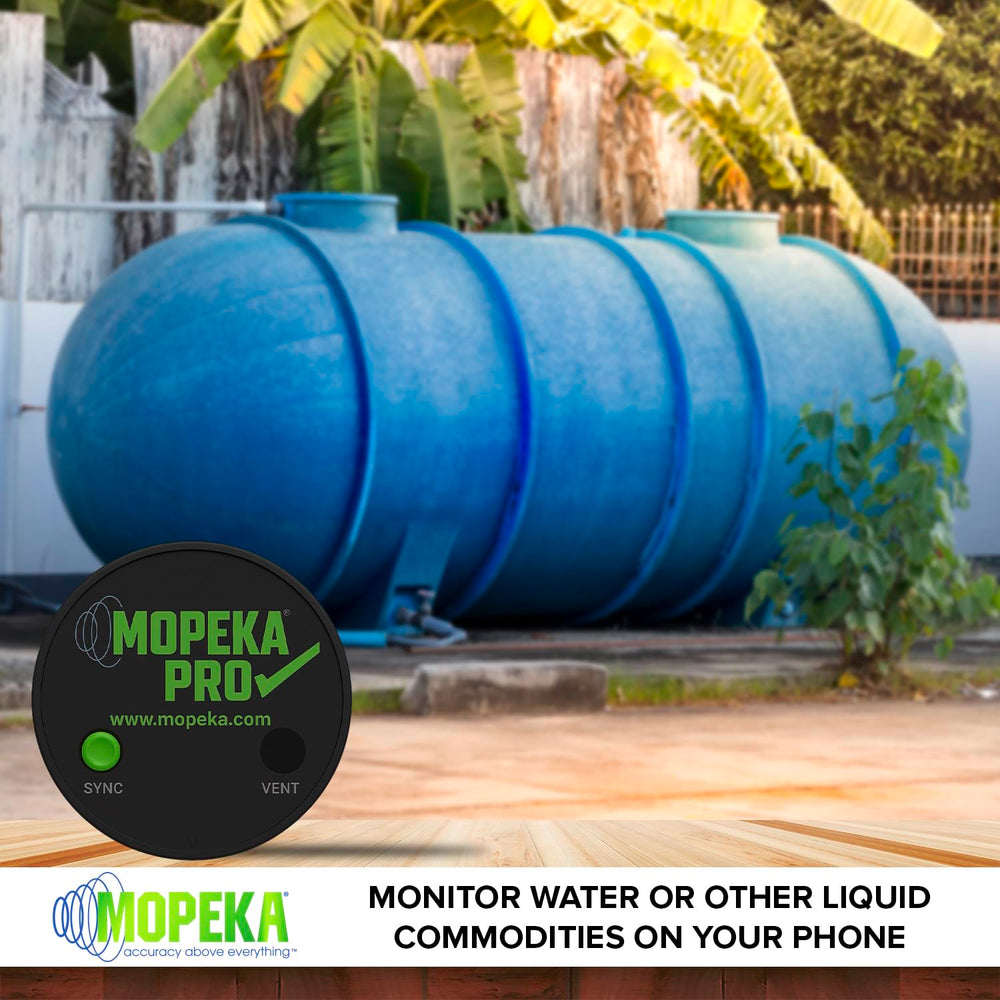 mopeka bubble level indicator close-up, helps precise alignment during setup