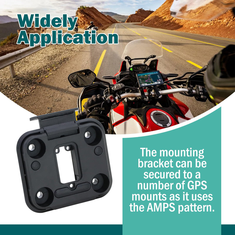 MoreFiiCo bracket installed on motorcycle demonstrating reliable on-road mounting