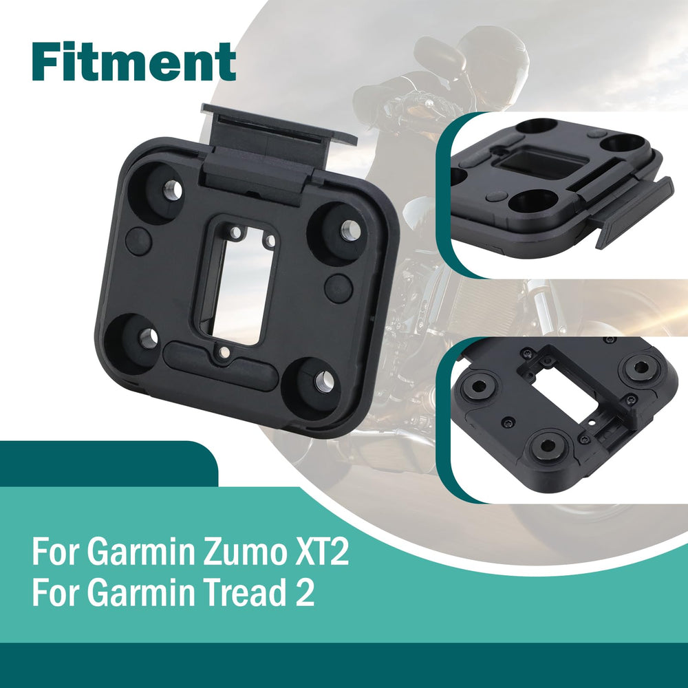 MoreFiiCo bracket mounted on Garmin Zumo XT2 demonstrating stable attachment
