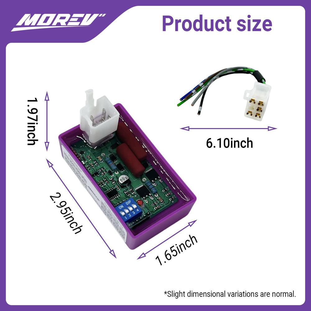 MOREV textured heat-resistant casing to protect electronics and extend life