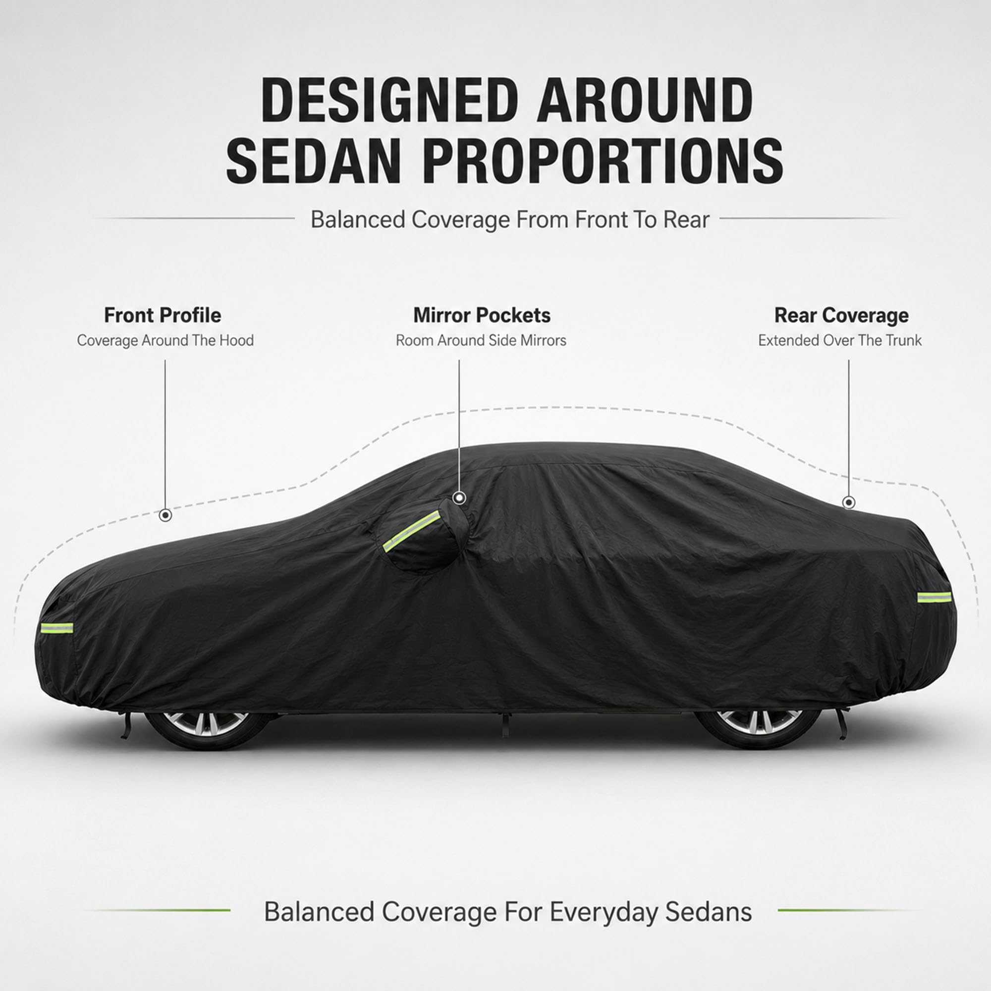 Morhept driver-side zipper detail allowing quick vehicle access without removing cover