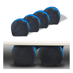MORNYRAY front view of four tire covers showing weatherproof protection
