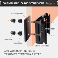 MorScan detail of double spring fittings engaged, reduces wobble and improves rail fit