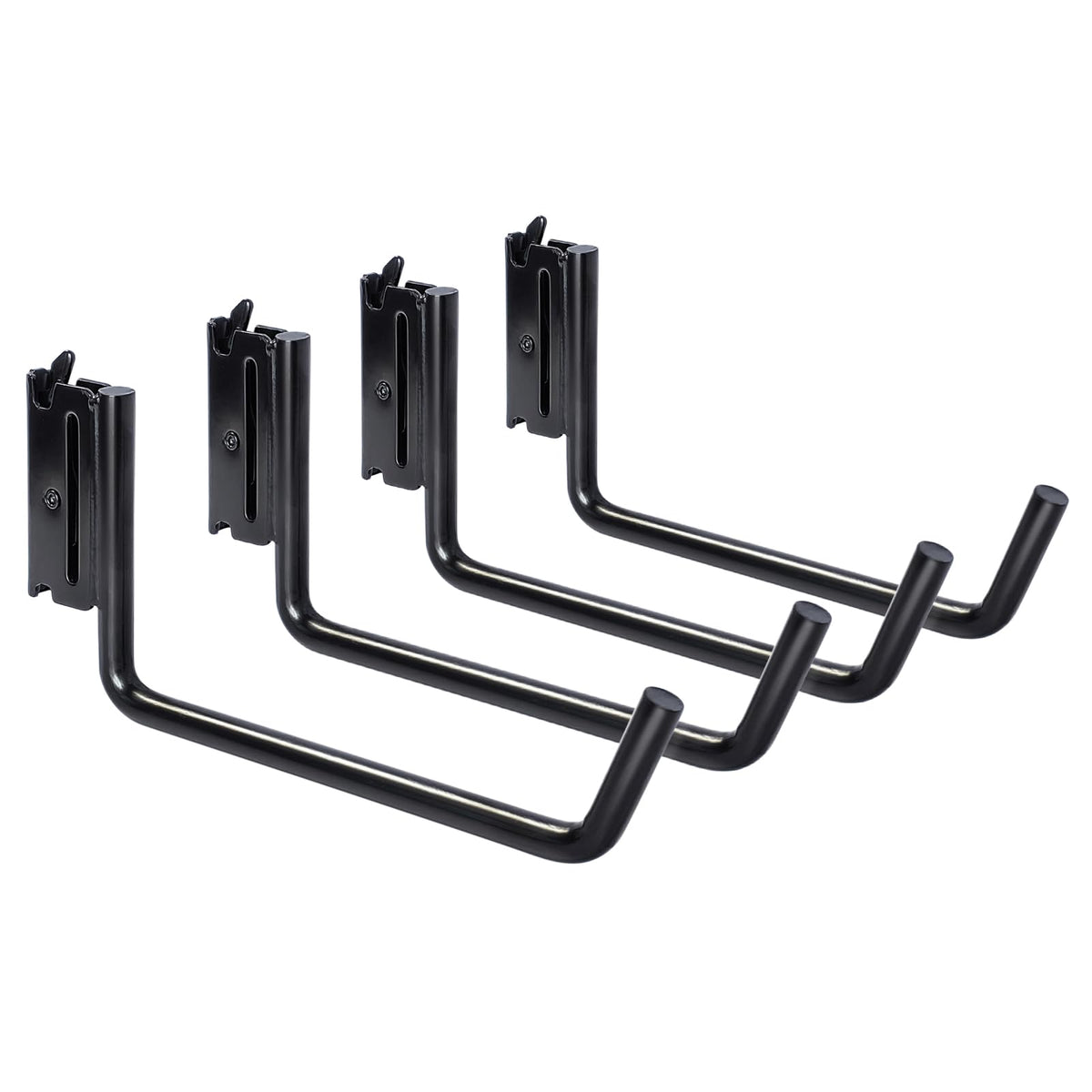 MorScan front view of 4-pack hooks showing compact packaging and durable finish