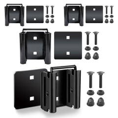 MorScan front view of 4-pack connectors showing included plates and hardware, durable mounting solution