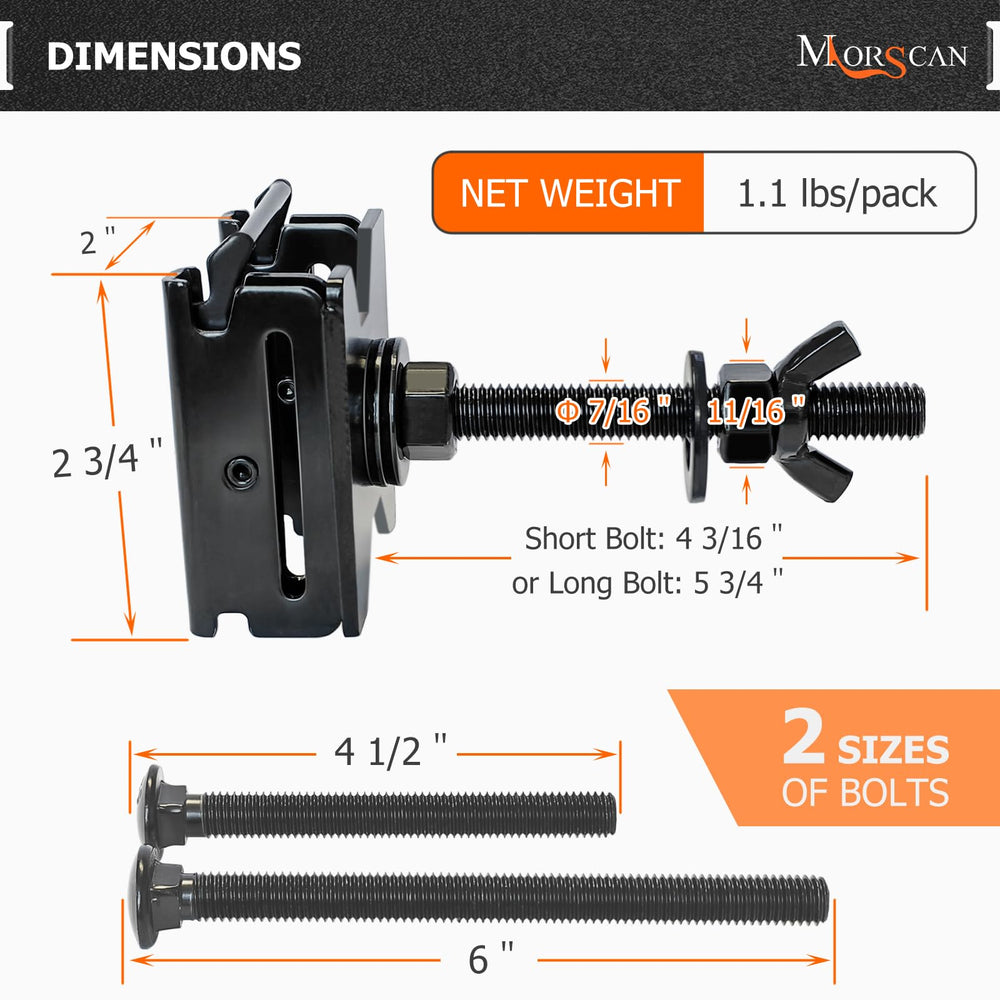MorScan mounted spare tire profile demonstrating wobble reduction benefit