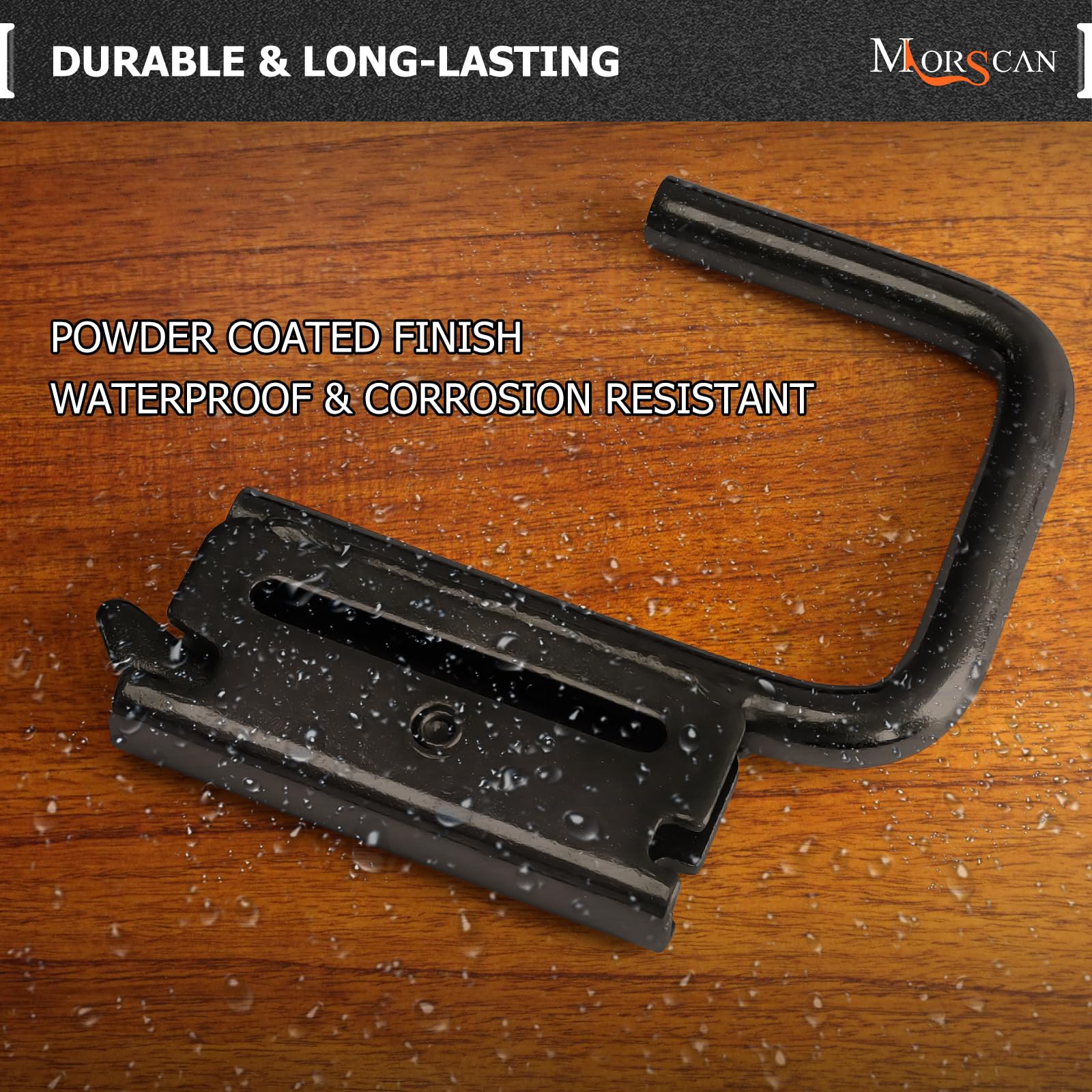 MorScan hook beside ruler showing 2 inch inner clearance for straps
