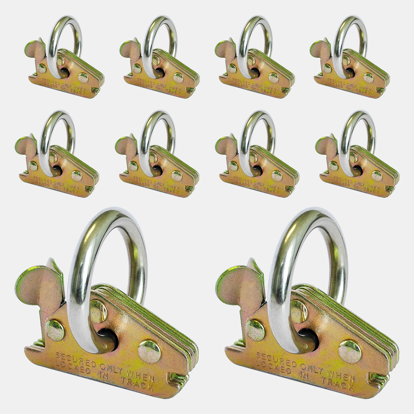 MorScan ten-pack laid out showing all anchors included for complete cargo setup convenience
