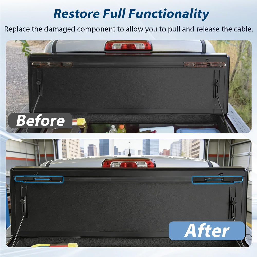 Morzhunis installed on BakFlip truck bed cover demonstrating neat professional appearance