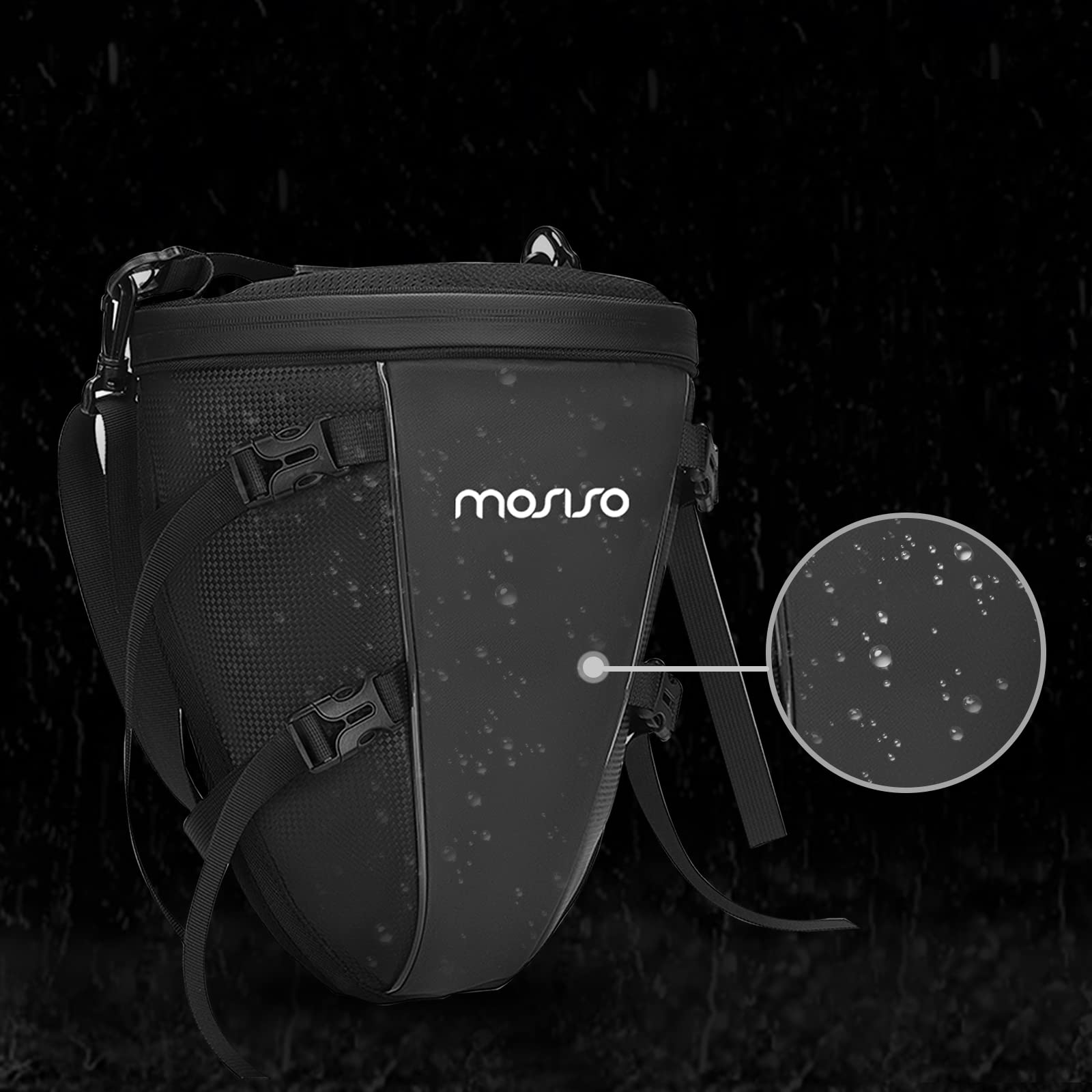 MOSISO open main compartment revealing organized 10L capacity