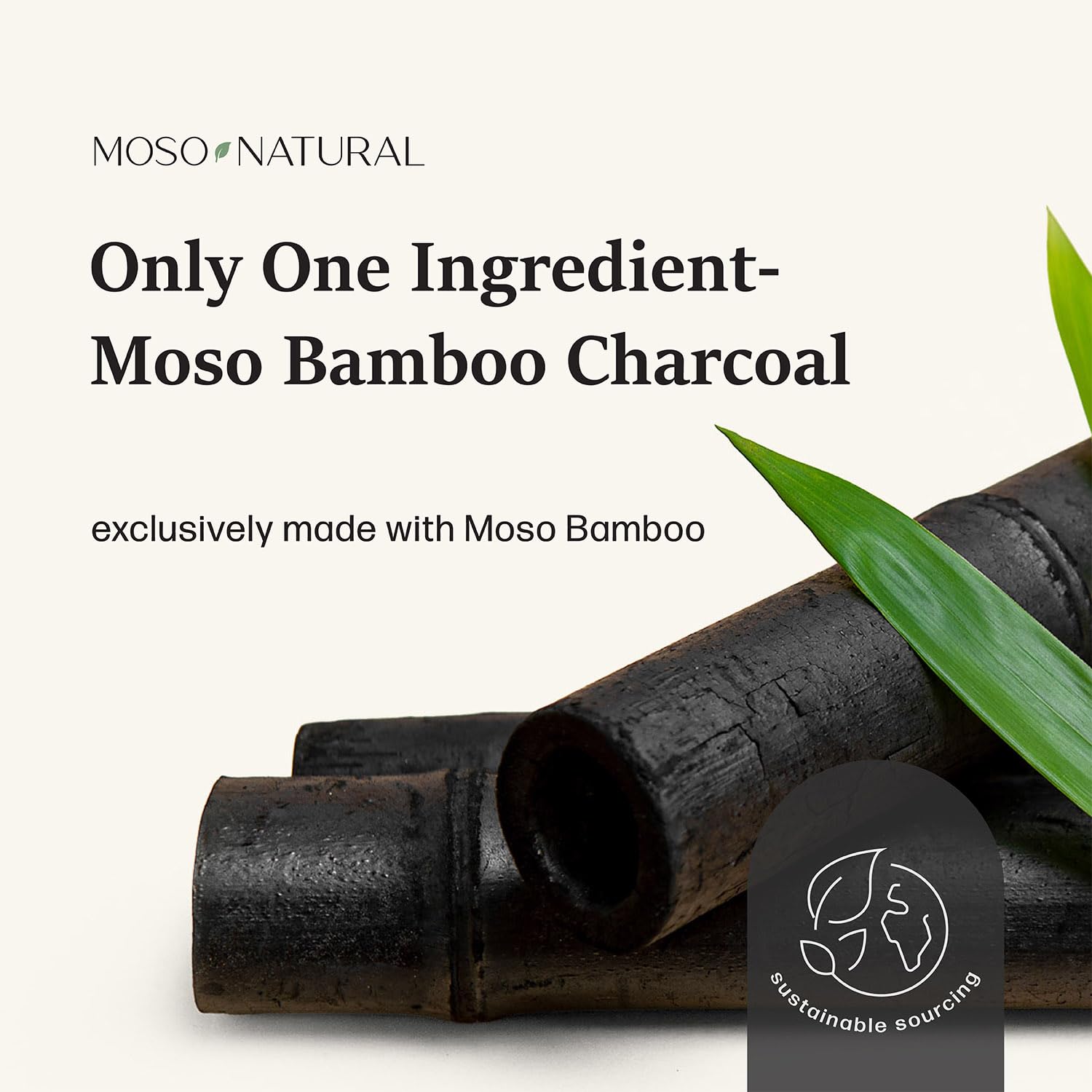 MOSO NATURAL bag in sunlight recharging showing easy maintenance benefit