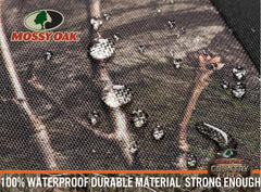 Mossy Oak seam detail showing airbag-compatible stitching for safety