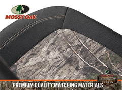 Mossy Oak installed in truck cabin demonstrating universal bucket-seat fit