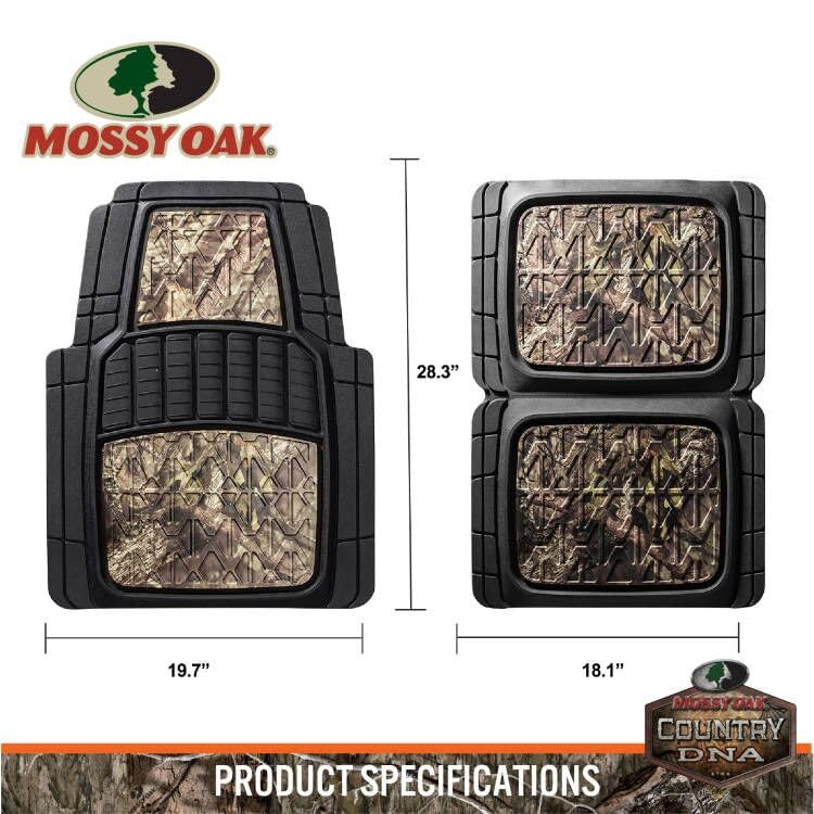 Mossy Oak mat held by hand demonstrating scale and easy trimming