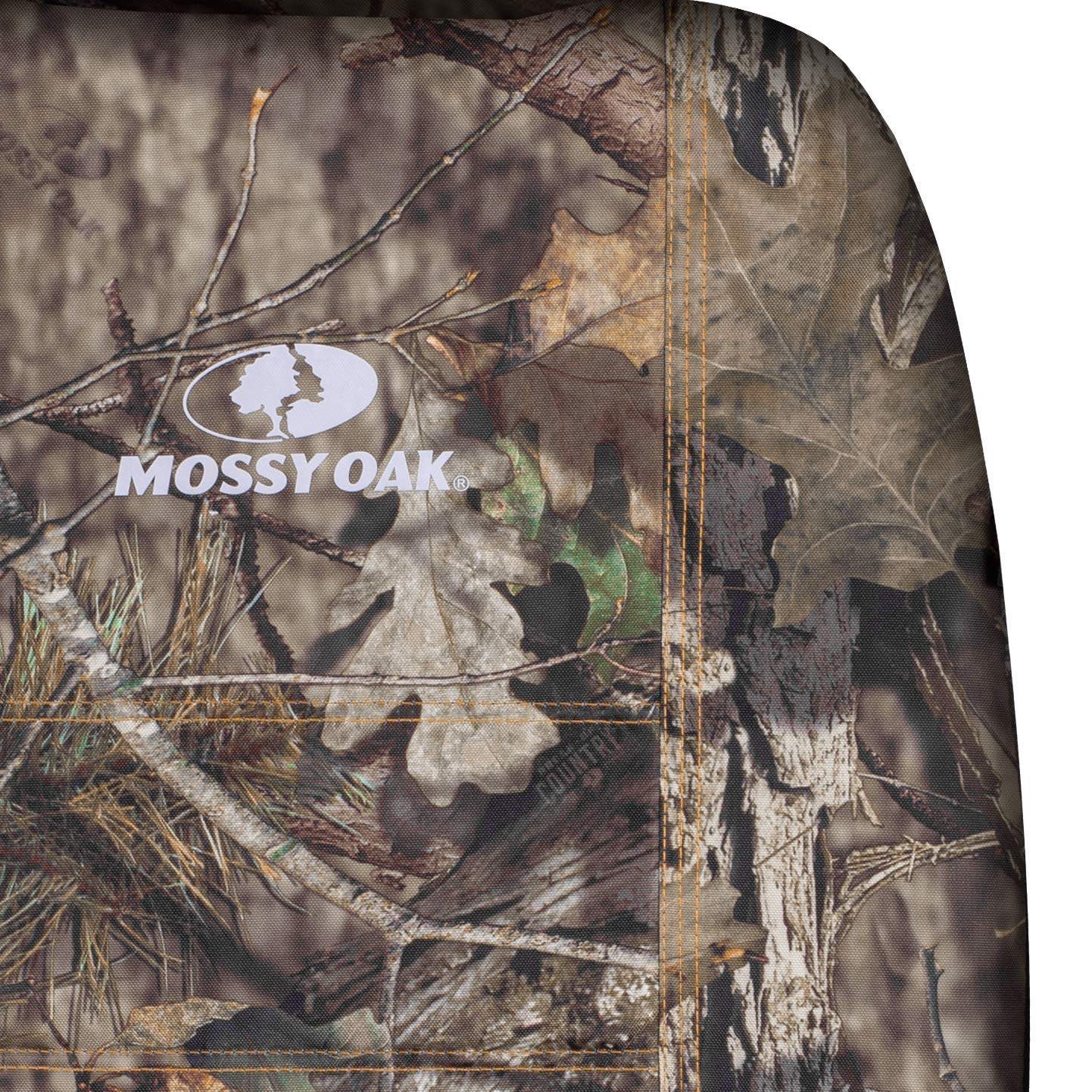 Mossy Oak seat cover water-resistant demo repelling a spill for easy cleaning