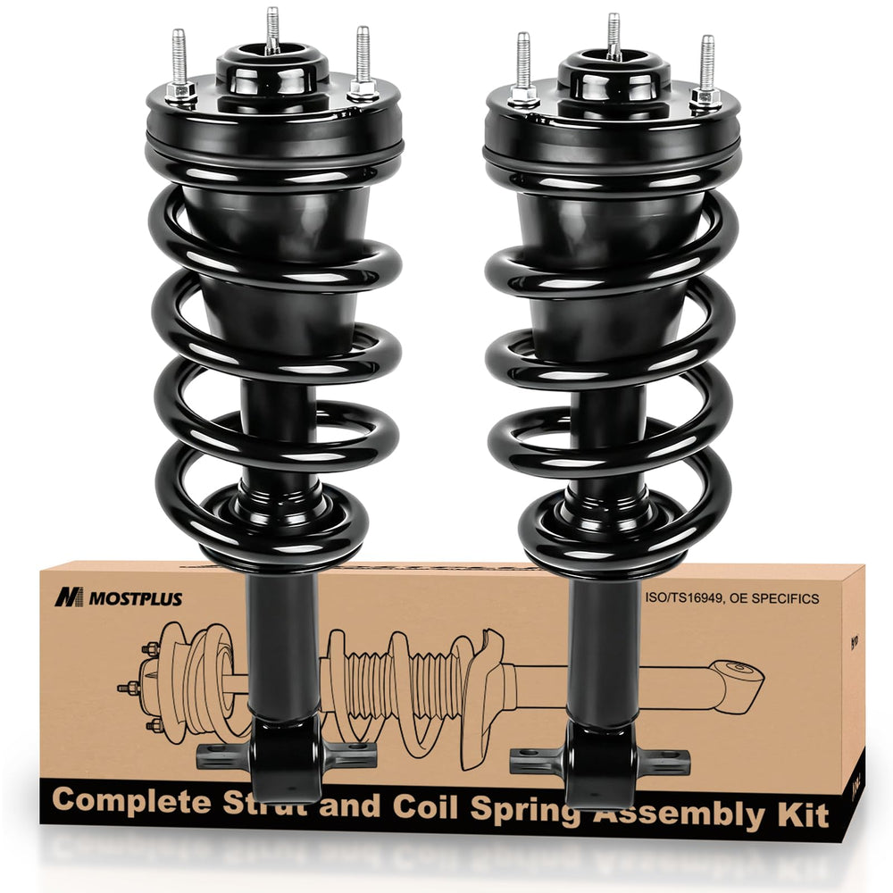 MOSTPLUS front strut assembly front view showing fit and restore handling