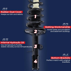 MOSTPLUS strut bolts and mounts hardware included for quicker swap