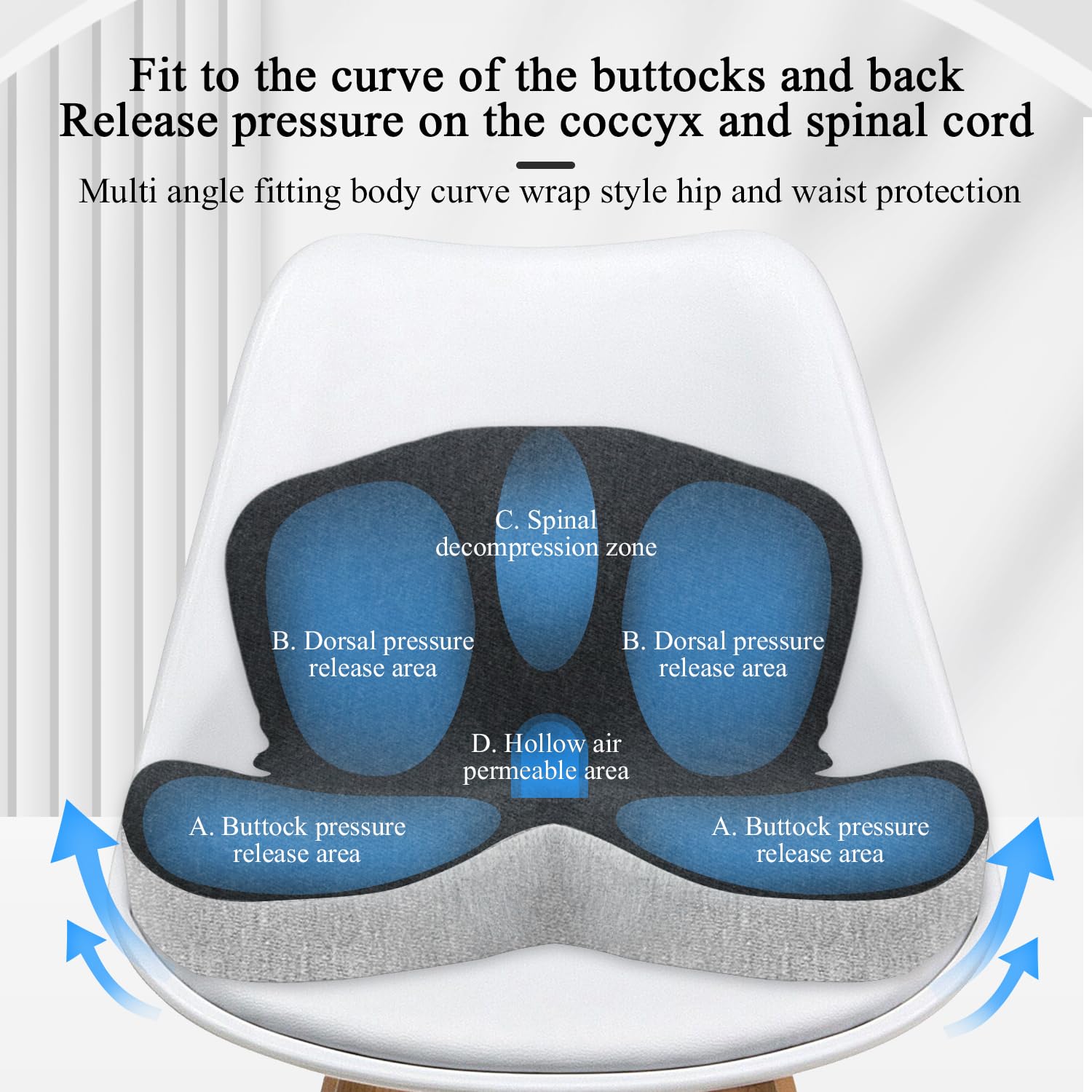 Mosxoed cushion and lumbar pillow in a home gaming setup enhancing endurance