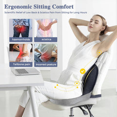 Mosxoed seat cushion on an office chair providing stable support for long workdays
