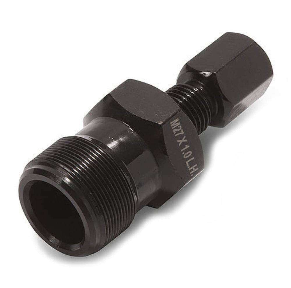 Motion Pro front view of 27mm flywheel puller showing threads and finish for reliable extraction