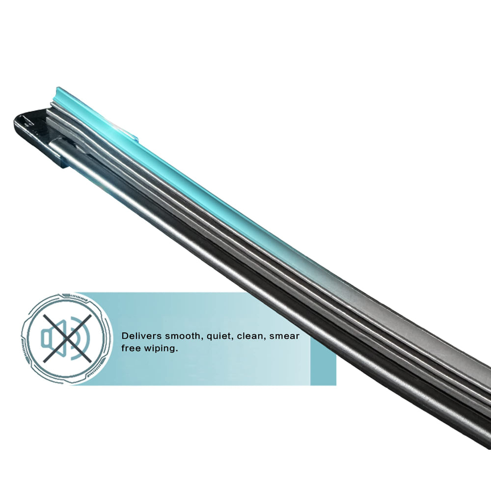 MOTIUM blades in a rainy driving scene highlighting safer, clearer sightlines
