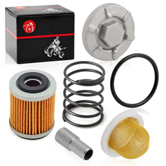 MOTO1988 oil drain plug with O-ring and spring to ensure a leak-free seal