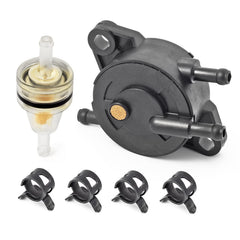 MOTO1988 fuel pump side profile illustrating compact durable design