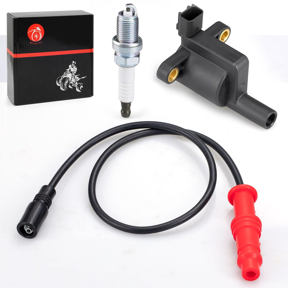 MOTO1988 ignition coil installed on Polaris Ranger demonstrating proper fitment