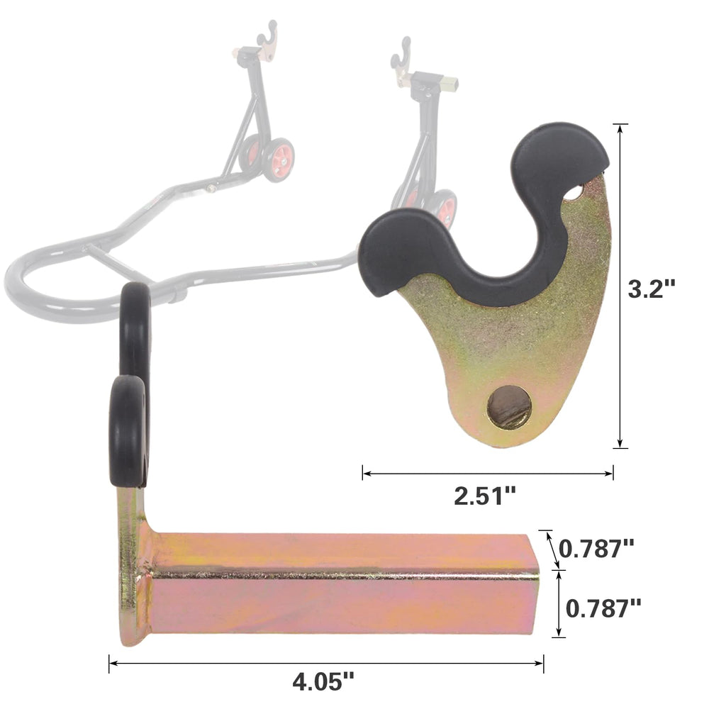 MOTO4U side profile of adapter U-shape delivering stable support under load