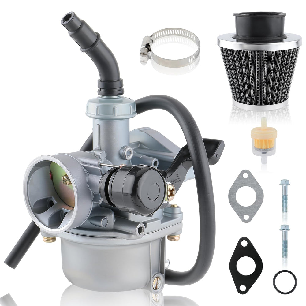 MOTOALL carburetor front view showing mounting face and easy-fit benefit
