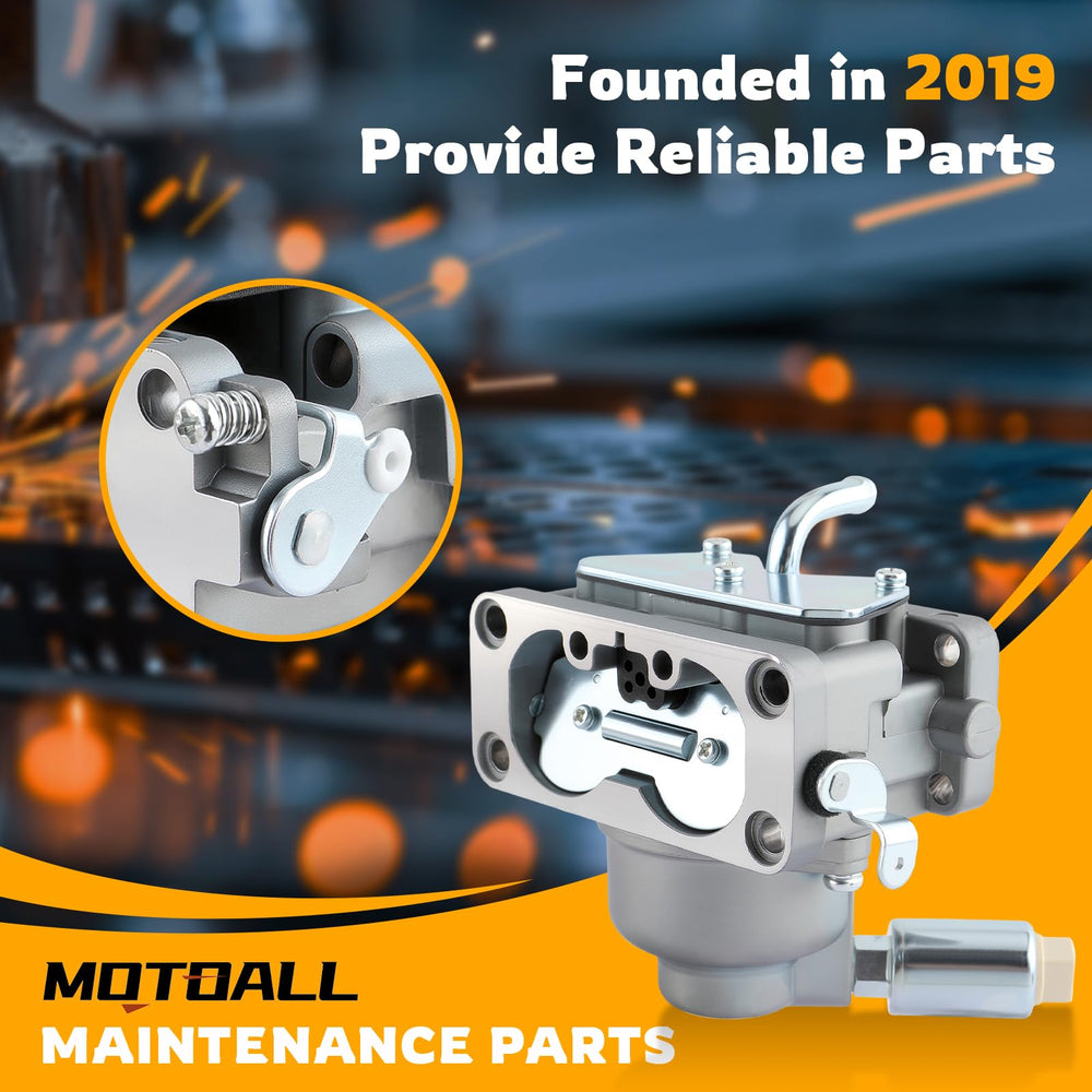 MOTOALL carburetor installed on engine demonstrating direct-fit replacement