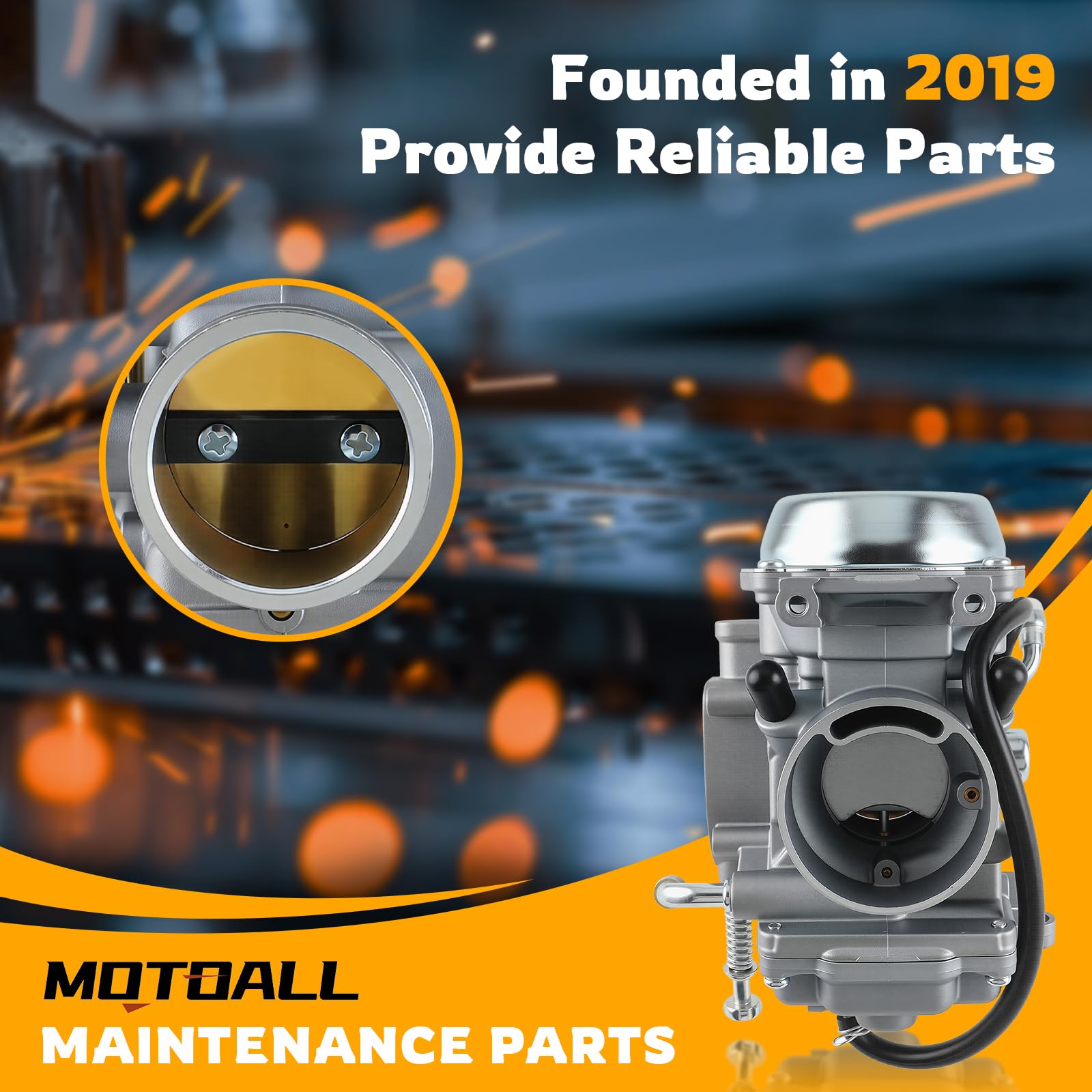 MOTOALL fuel inlet and outlet closeup emphasizing secure connections and leak prevention