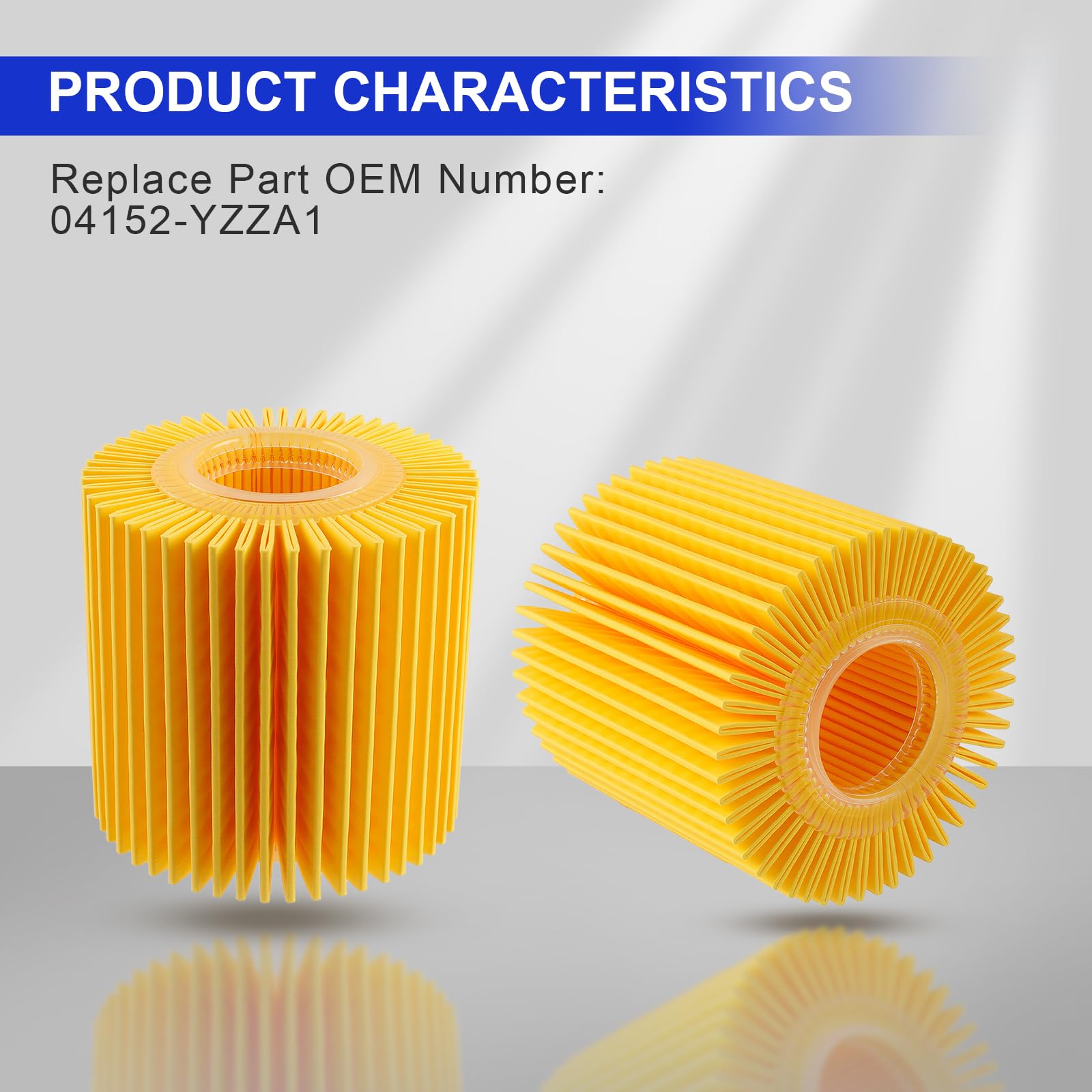 MOTOALL oil filter in hand for scale showing compact fitment benefit