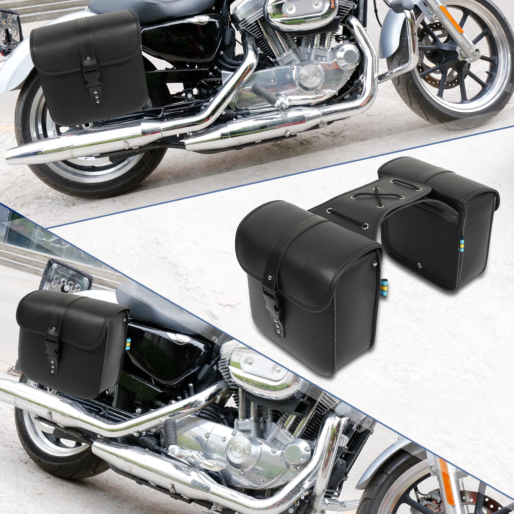 Motoforti side profile highlighting straps and secure fastenings for safety