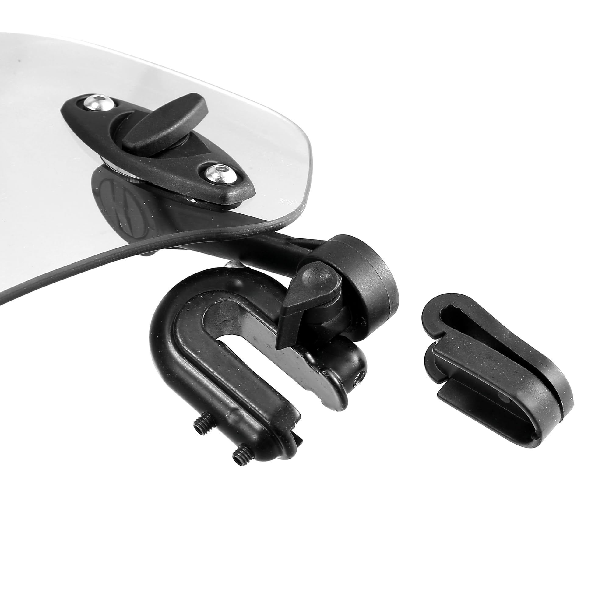 Motoforti clear plastic texture close-up highlighting optical clarity and safety