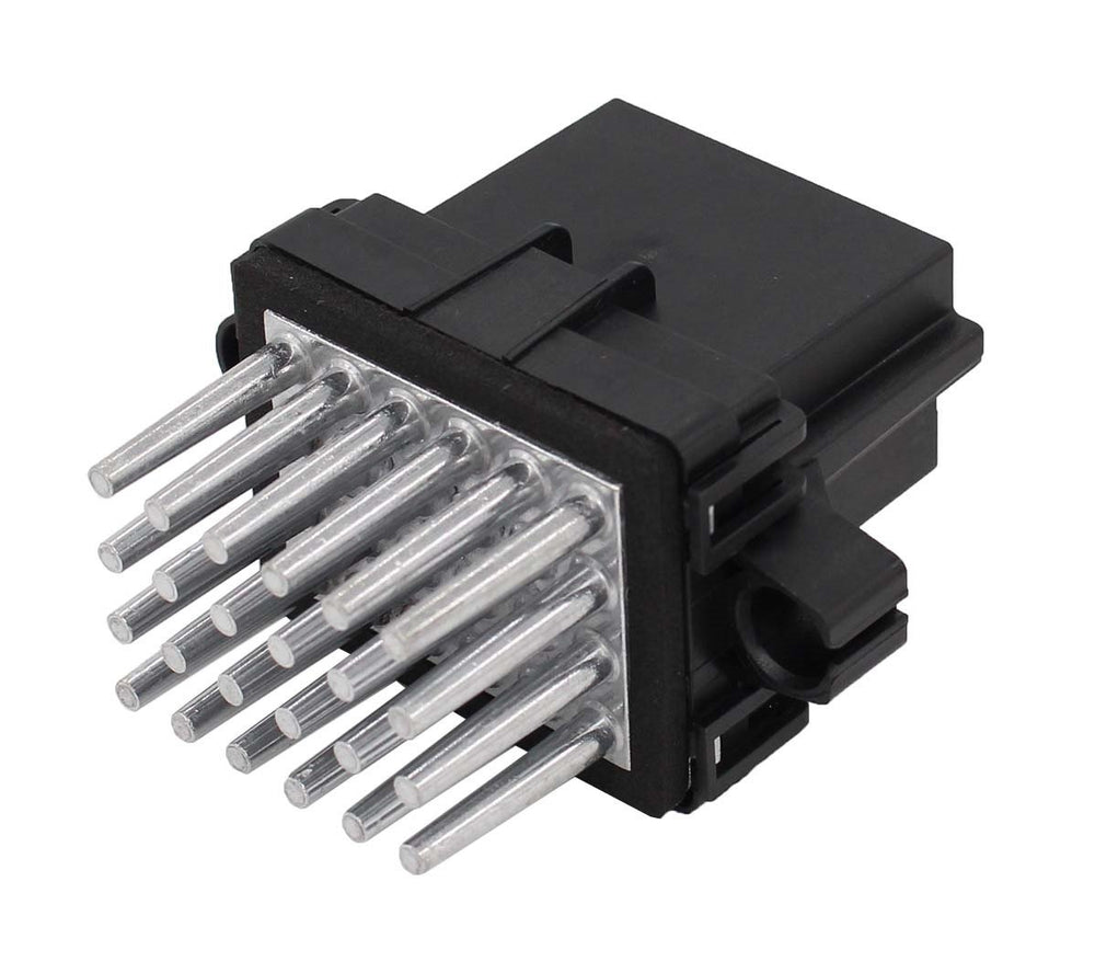 MOTOKU blower resistor front view showing mounting and fit benefits