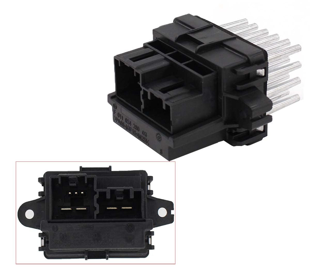 MOTOKU resistor installed in vehicle demonstrating restored fan control