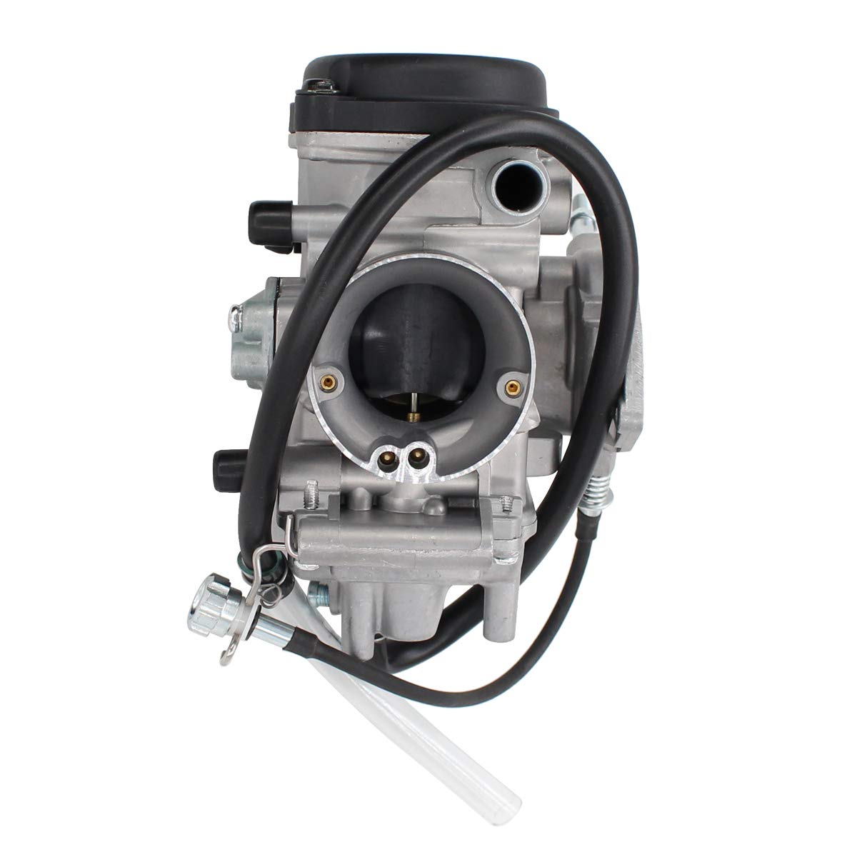 MOTOKU close-up of throttle bore and jets for precise fuel delivery