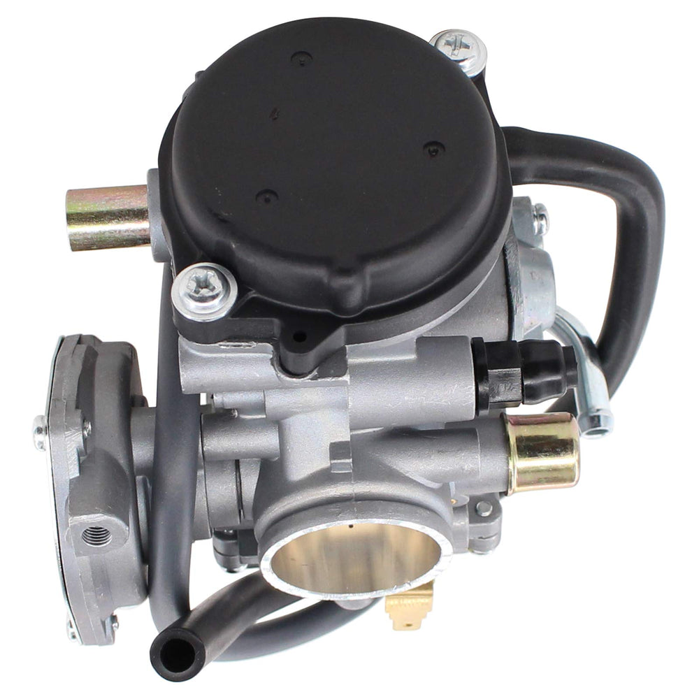 MOTOKU carburetor parts closeup showing jets and ease of maintenance