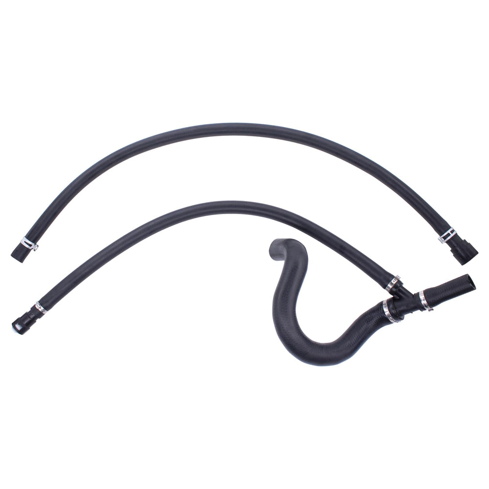 MOTOKU hose assembly front view showing full shape and fit benefits