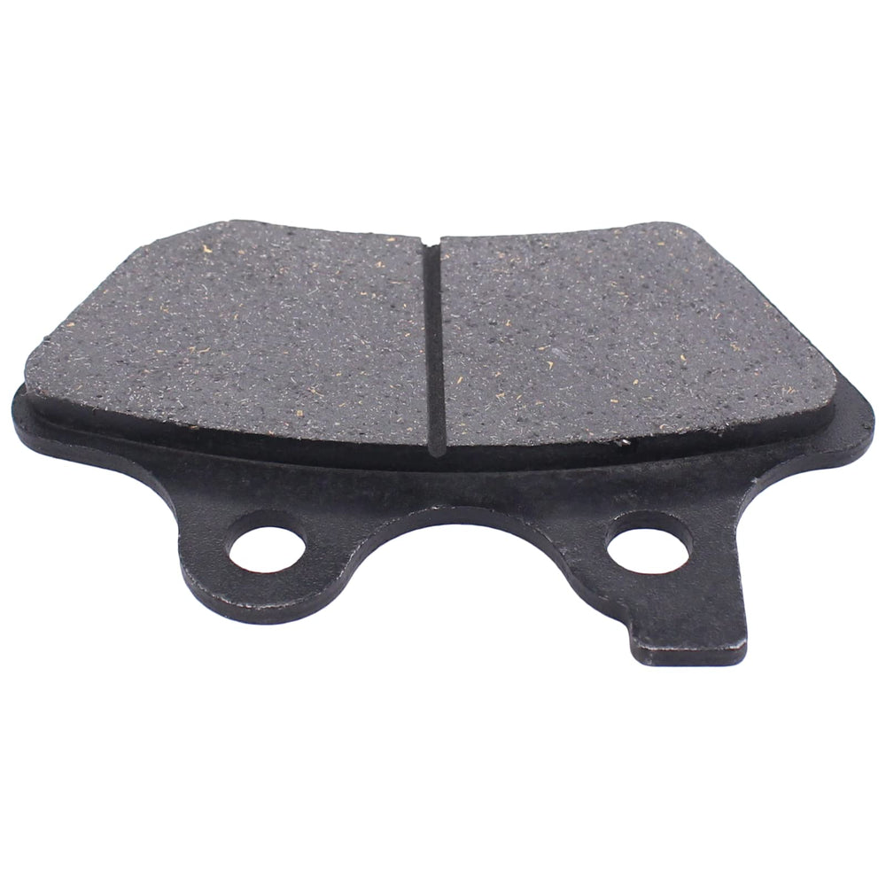 MOTOKU installed front pads on Harley caliper demonstrating correct fit and reliable stopping power