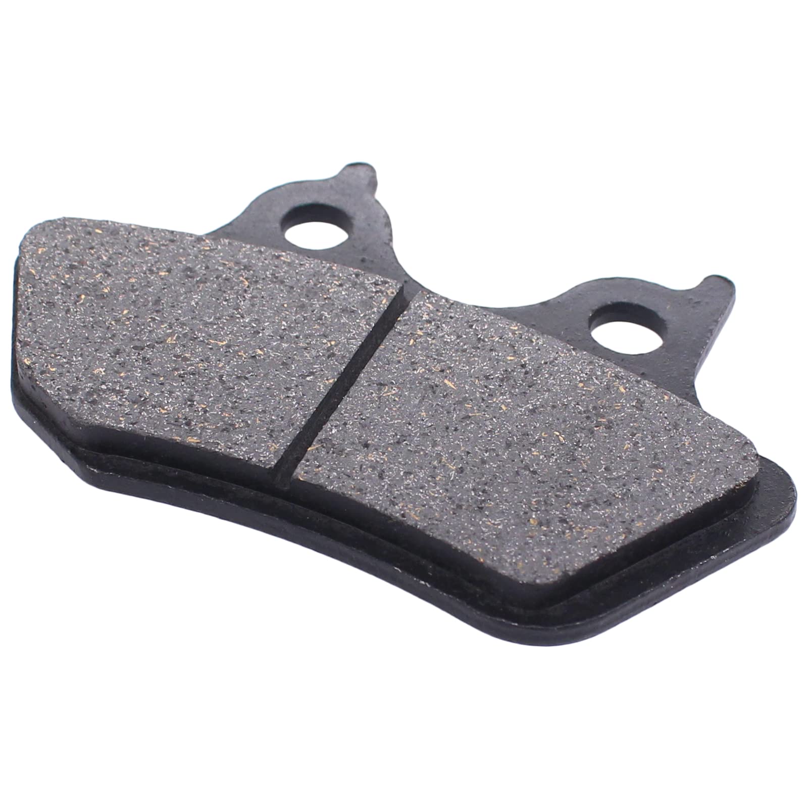 MOTOKU installed rear pads on Road King illustrating full-coverage fitment and stability benefit