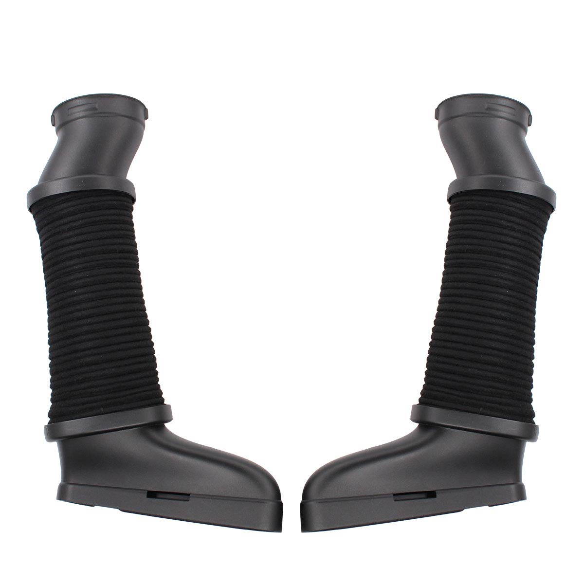 MOTOKU front view of both air cleaner intake hoses showing fit and design benefits