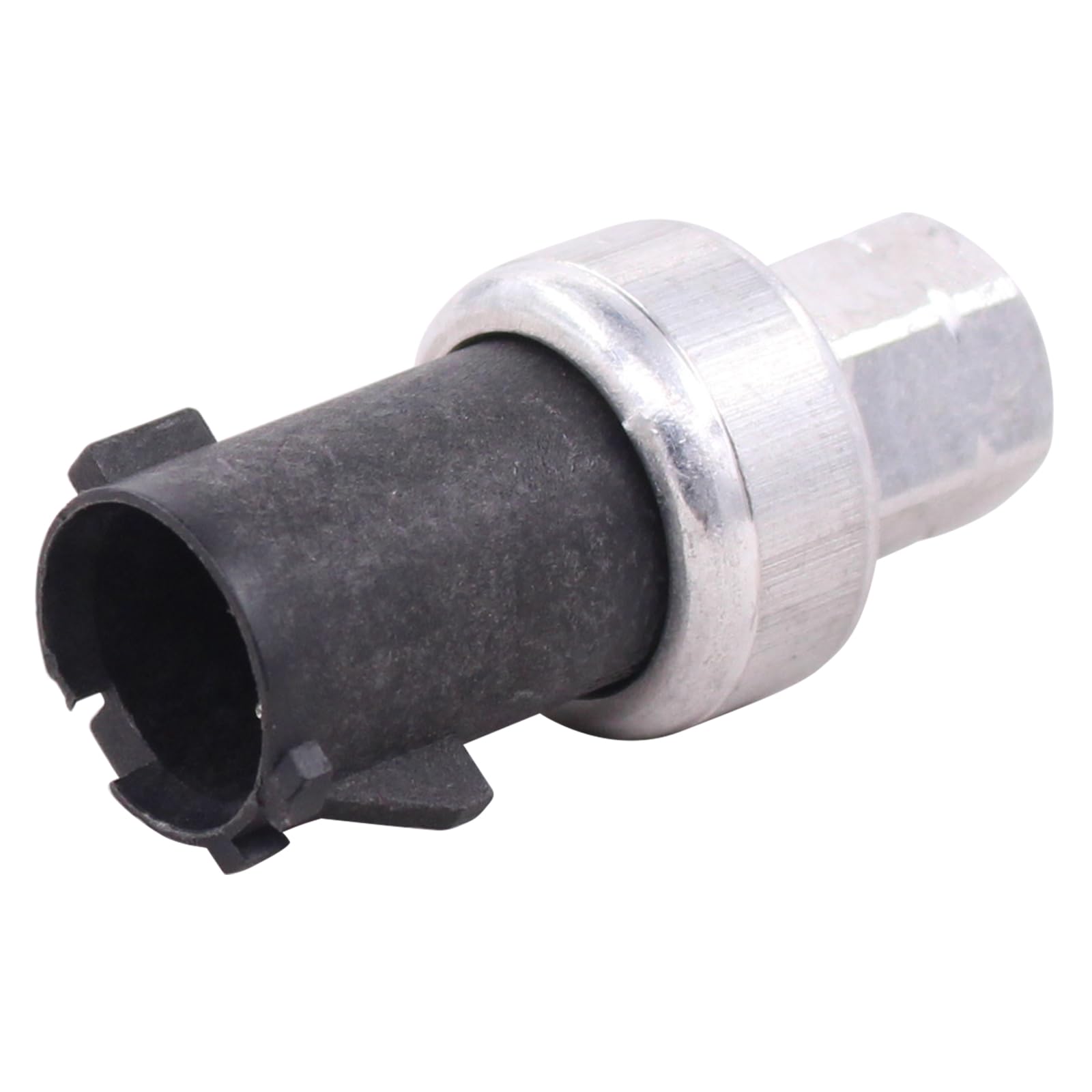 MOTOKU sensor mounted on A/C line demonstrating correct installation and fit