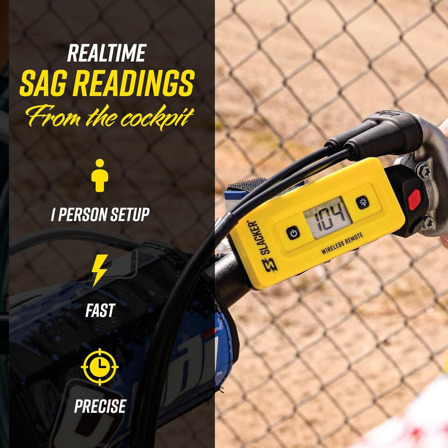 Motool Slacker close-up LCD display for readable real-time data