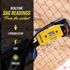 Motool Slacker close-up LCD display for readable real-time data
